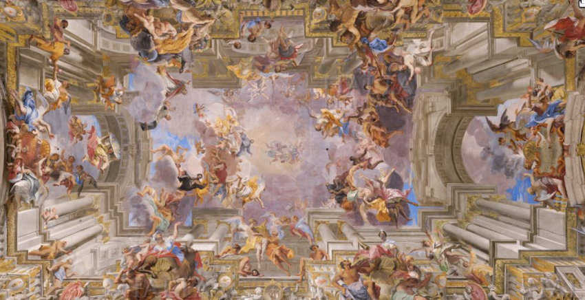 the-vault-of-the-santignazio-church-in-rome-frescoed-by-andrea-pozzo-is-one-of-the